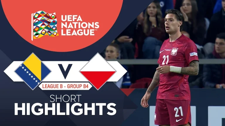 ไฮไลท์ฟุตบอล ยูฟ่า เนชั่นส์ลีก : Bosnia and Herzegovina vs Poland (06-10-69)