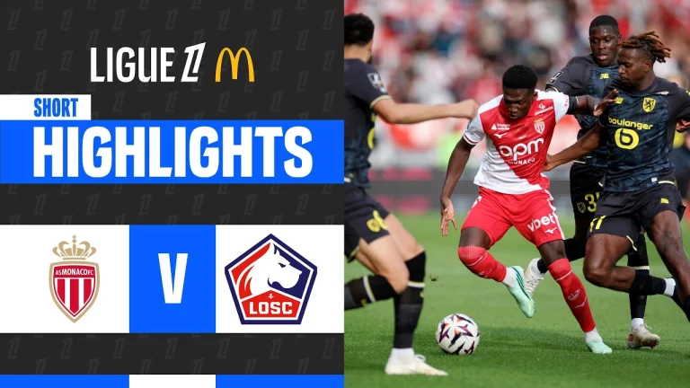 ไฮไลท์ฟุตบอล ลีกเอิง : Monaco vs Lille (25-10-69)