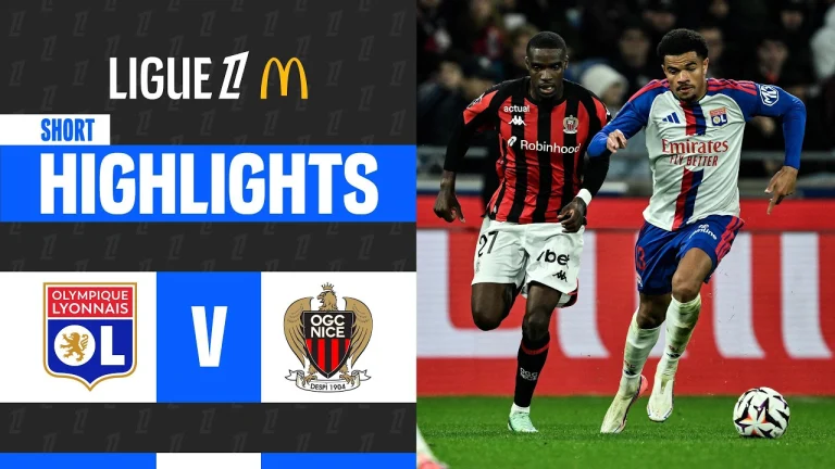ไฮไลท์ฟุตบอล ลีกเอิง : Lyon vs Nice (19-10-69)