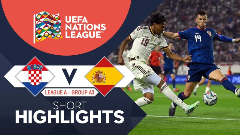 ไฮไลท์ฟุตบอล ยูฟ่า เนชั่นส์ลีก : Croatia vs Spain (07-10-69)