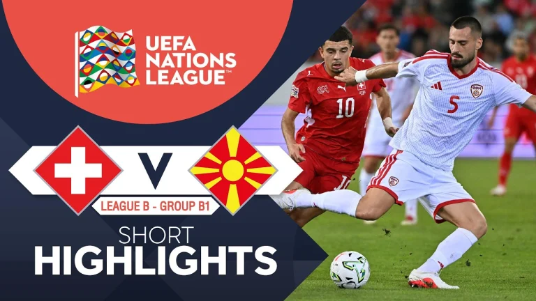 ไฮไลท์ฟุตบอล ยูฟ่า เนชั่นส์ลีก : Switzerland vs North Macedonia (07-10-69)