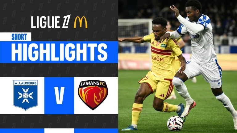 ไฮไลท์ฟุตบอล ลีกเอิง : Auxerre vs Le Mans (25-10-69)