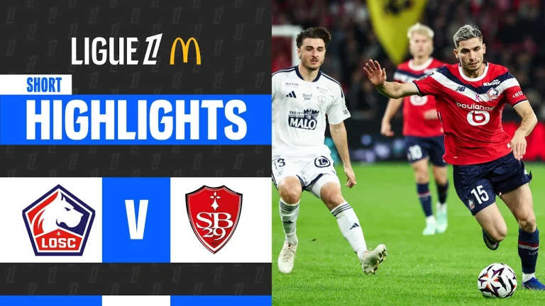 ไฮไลท์ฟุตบอล ลีกเอิง : Lille vs Brest (18-10-69)